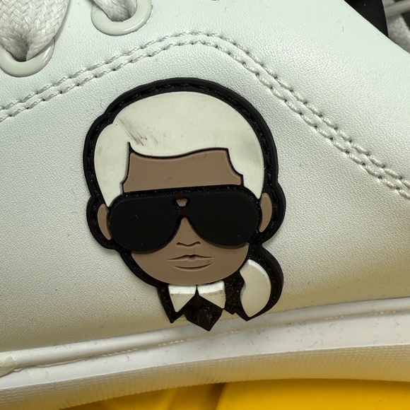 Karl Lagerfeld Paris men's Karl head sneakers size 7 in white new no box - Picture 6 of 7